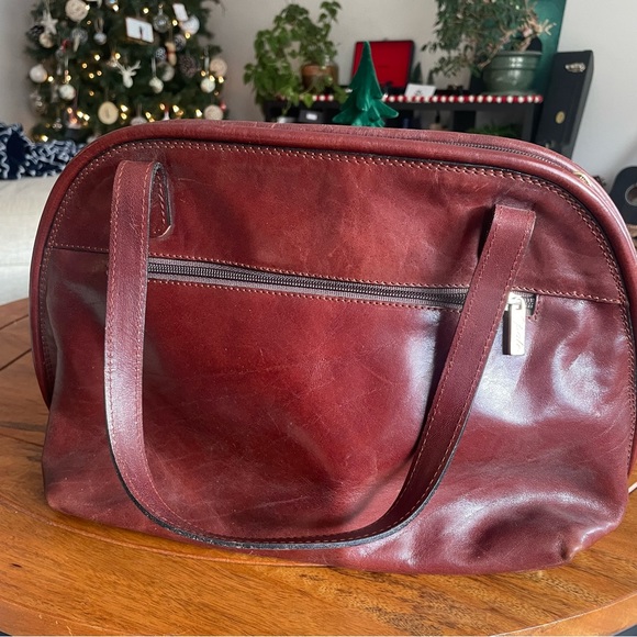 Vintage Opale Italian bag in congnac - Picture 4 of 9